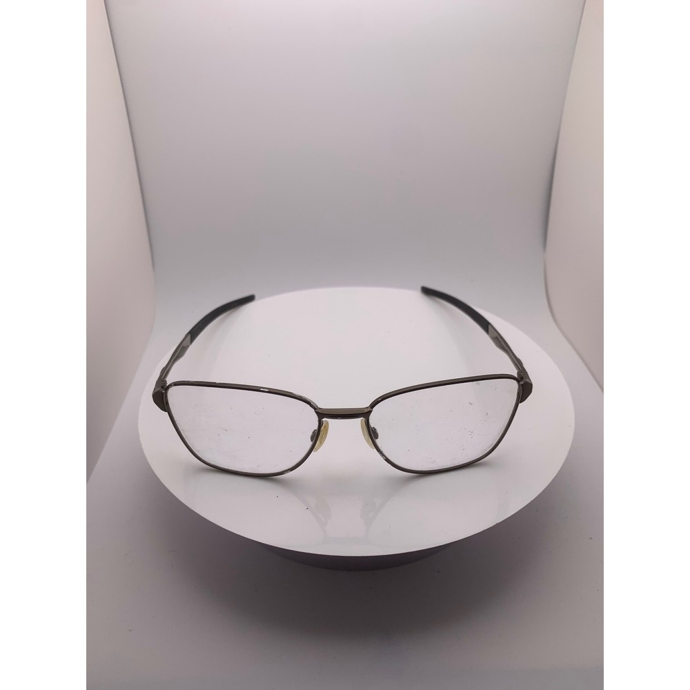 Oakley Titanium Eyeglasses Gunmetal Grey Rectangular 57-17 Unisex Frames Only